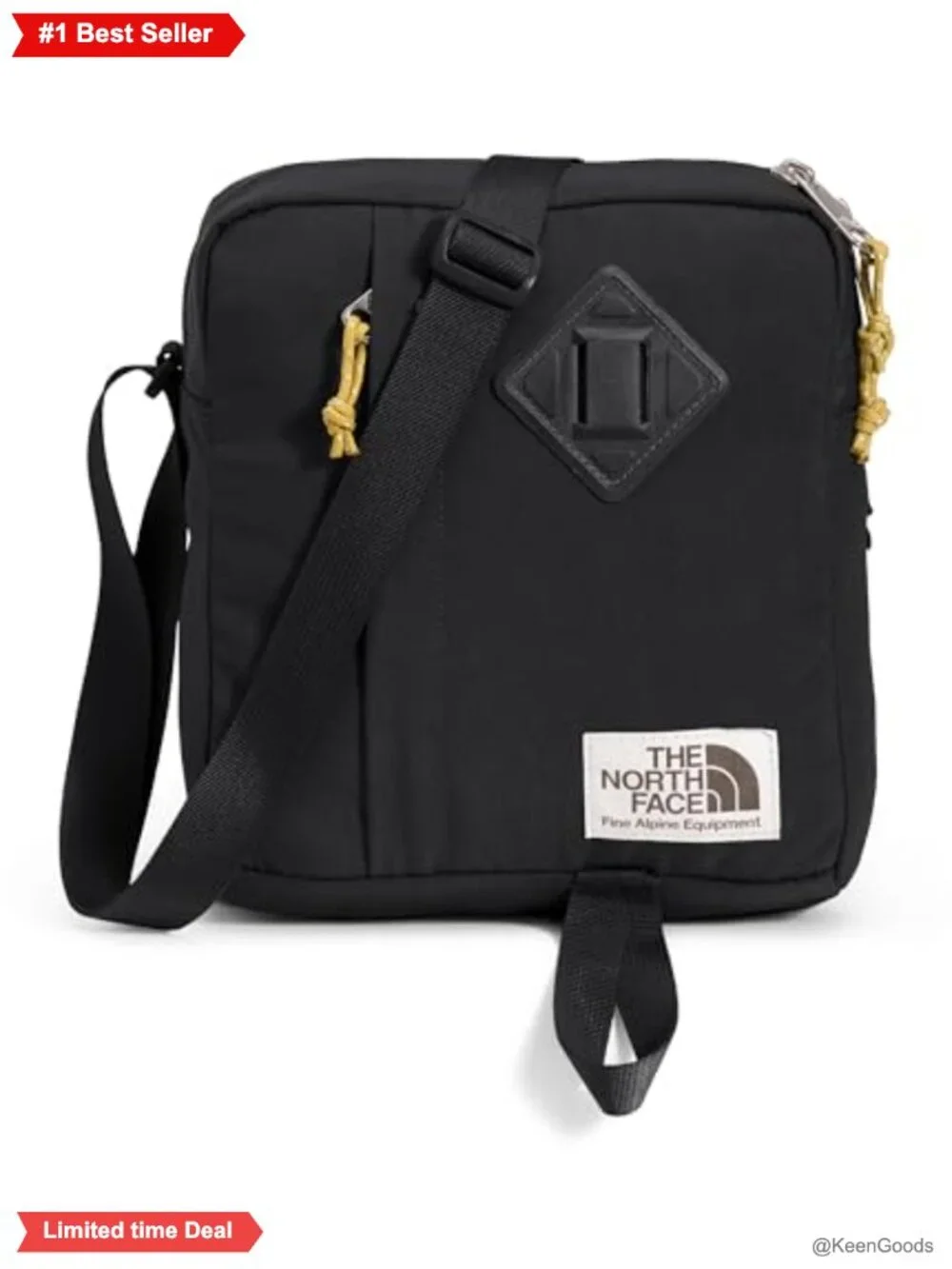 Crossbody Bag Nylon Adjustable Strap Water-Repellent Casual